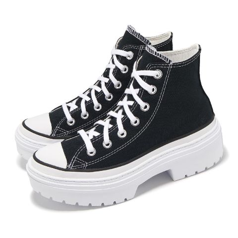 CONVERSE 匡威 休閒鞋 Chuck Taylor All Star Lugged Heel 女鞋 黑 白 厚底  A08258C