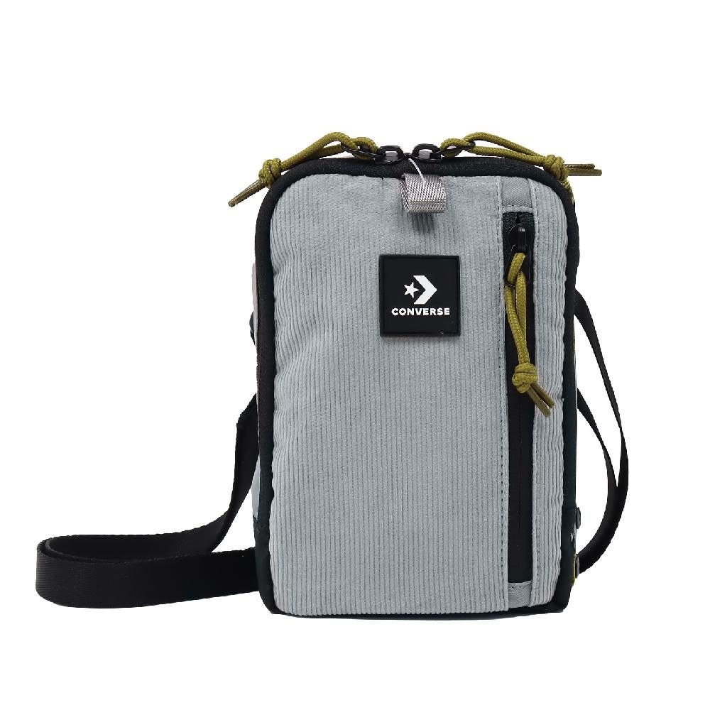 CONVERSE  匡威 肩背包 Shoulder Bag 灰 黑 可調背帶 斜背包 隨行包 小包 10027006A01