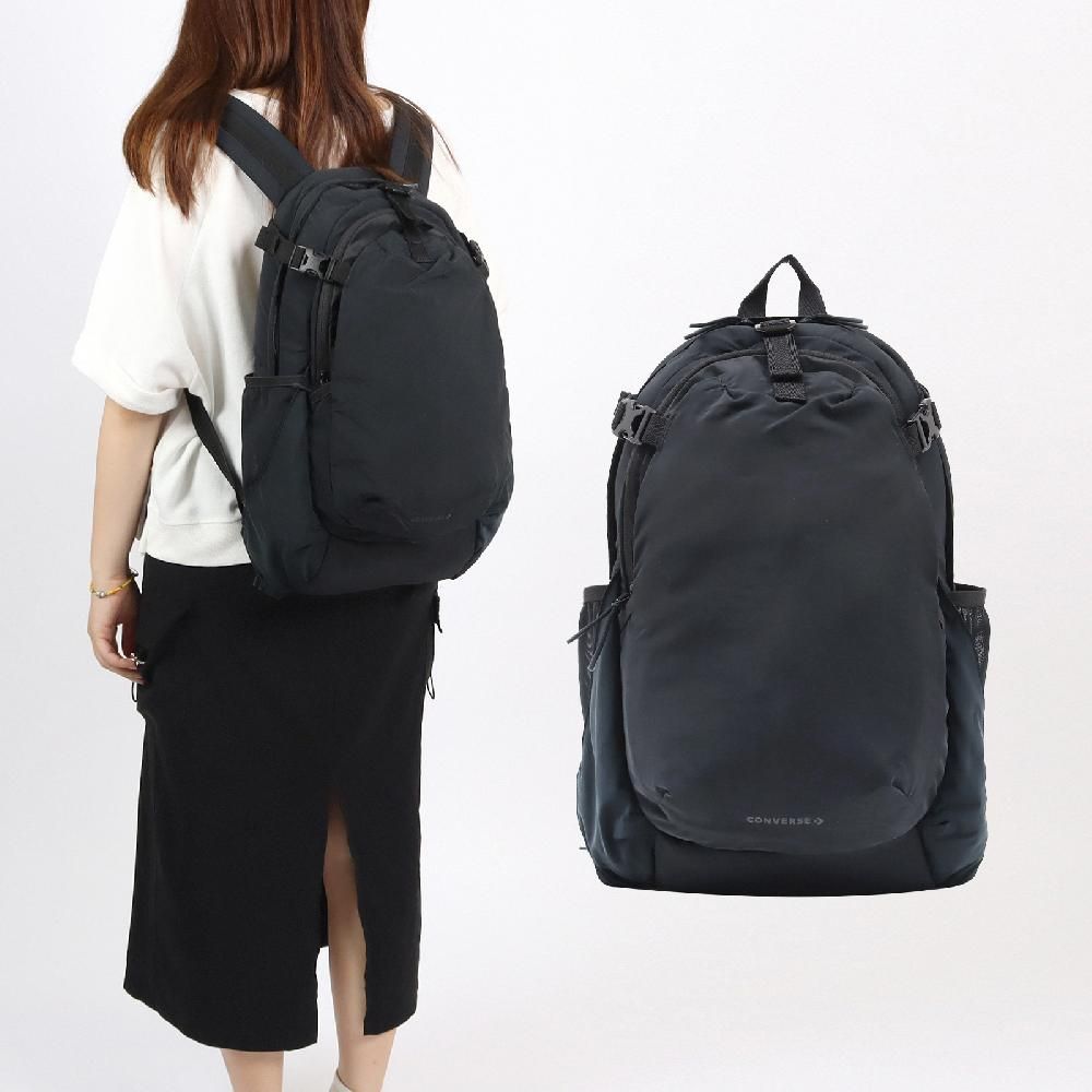 CONVERSE  匡威 後背包 Active Backpack 黑 多夾層 可調背帶 肩背包 背包 10026646A01