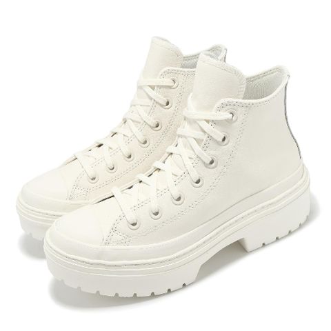 CONVERSE 匡威 休閒鞋 Chuck Taylor All Star Lugged Heel 女鞋 米白 厚底 跟鞋 A10370C