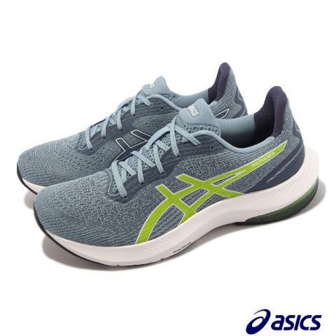 Asics 慢跑鞋 GEL-Pulse 14 男鞋 藍 綠 路跑 透氣 訓練 運動鞋 1011B491405