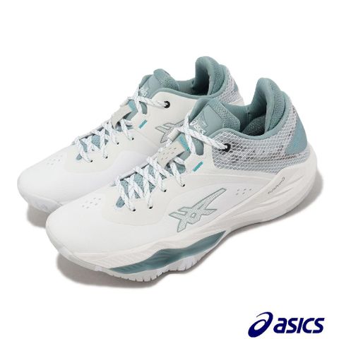 Asics 亞瑟士 籃球鞋 Nova Surge Low 男鞋 白 灰綠 低筒 支撐 運動鞋 1061A043101