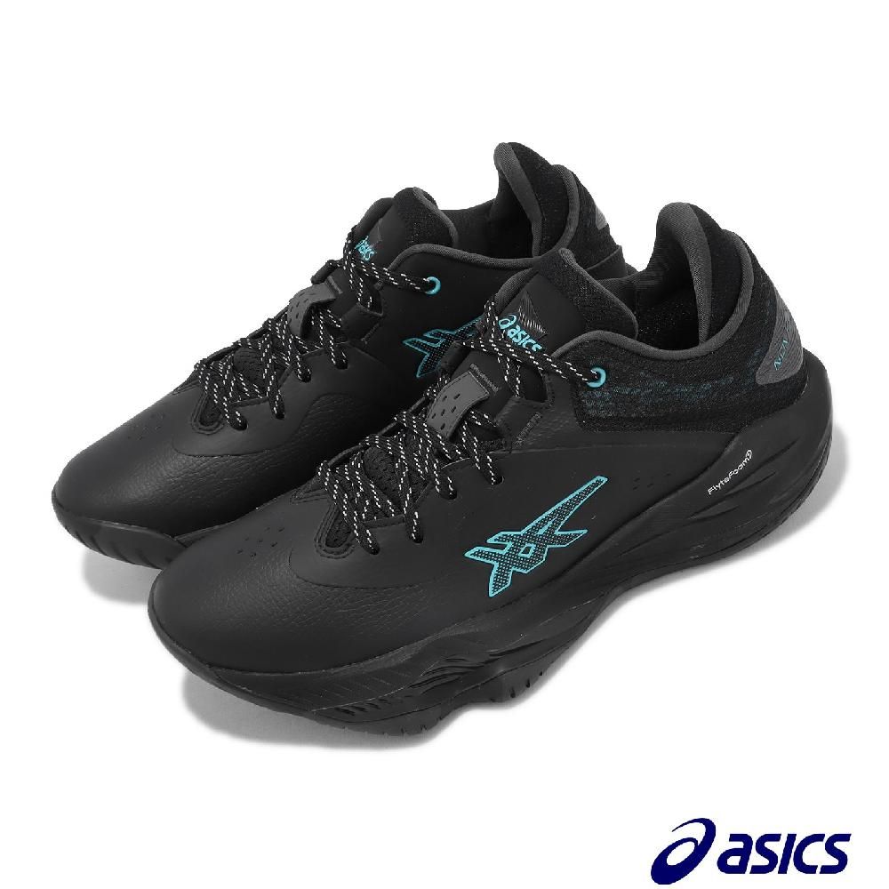 Asics 亞瑟士籃球鞋Nova Surge Low 男鞋黑水藍低筒支撐運動鞋