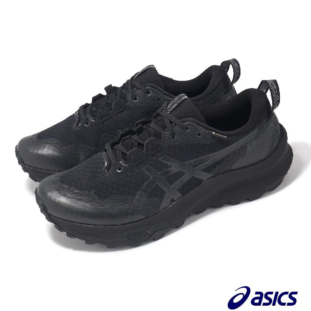 Asics 亞瑟士   越野跑鞋 GEL-Trabuco 12 GTX 男鞋 黑 灰 防水 回彈 抓地 郊山 運動鞋 1011B801002