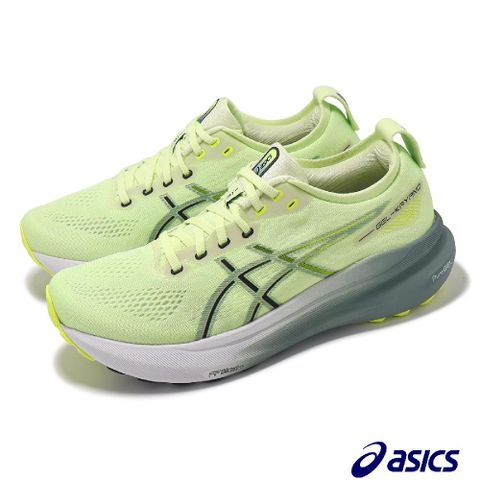 Asics 亞瑟士 慢跑鞋 GEL-Kayano 31 男鞋 螢光綠 灰綠 支撐 緩衝 運動鞋 1011B867300