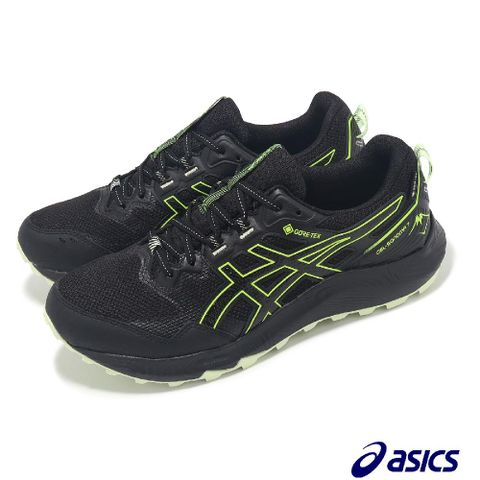 Asics 亞瑟士 越野跑鞋 GEL-Sonoma 7 GTX 男鞋 黑 綠 防水 緩衝 抓地 運動鞋 1011B593005