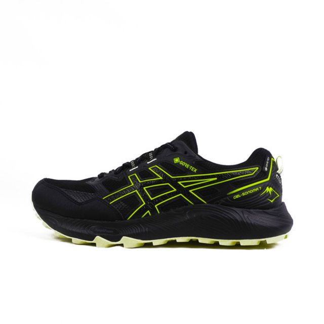 Asics 亞瑟士  Gel-sonoma 7 Gtx [1011B593-005] 男 慢跑鞋 越野跑鞋 戶外 防水 黑 螢光綠