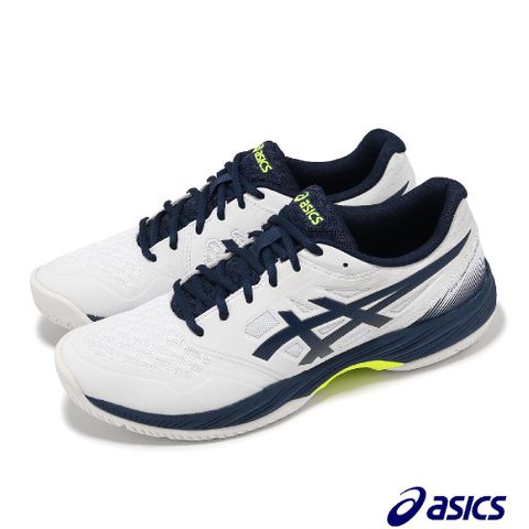 Asics 亞瑟士 羽球鞋 GEL-Court Hunter 3 男鞋 白 深藍 緩衝 抓地 室內運動 運動鞋 1071A088102