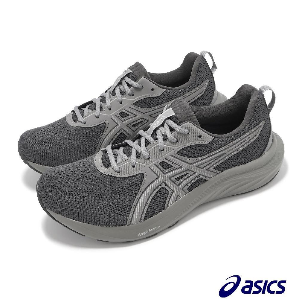 Asics 亞瑟士   慢跑鞋 GEL-Contend 9 4E 男鞋 女鞋 超寬楦 灰 黑 緩衝 支撐 運動鞋 1011C001021