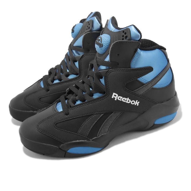 Reebok 籃球鞋Shaq Attaq 男鞋黑藍OG Black Azure 歐尼爾復刻魔術隊