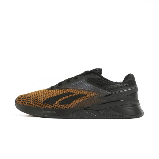  Reebok Nano X3 [100033788] 男 訓練鞋 運動 健身 重訓 多功能 透氣 穩定 舒適 黑 黃