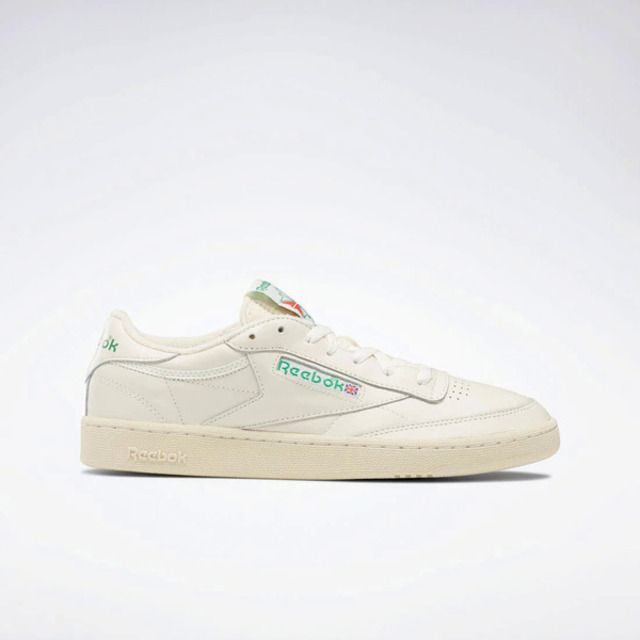 Reebok Reebok Club C 85 Vintage [100000317] 男 休閒鞋 經典 復古 網球風 舒適 米 綠