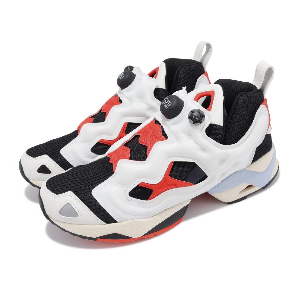 Reebok 銳跑休閒鞋Instapump Fury 95 男鞋白紅多色拼接輕量充氣式無鞋