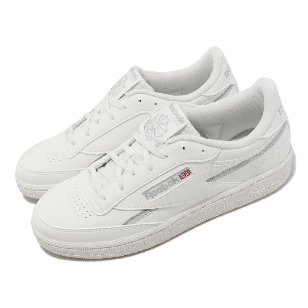 Reebok  銳跑 休閒鞋 Club C 85 Vegan 女鞋 男鞋 白 灰 復古 皮革 經典 小白鞋 100033093
