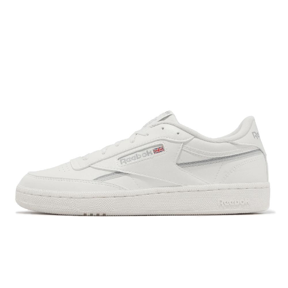 Reebok  銳跑 休閒鞋 Club C 85 Vegan 女鞋 男鞋 白 灰 復古 皮革 經典 小白鞋 100033093