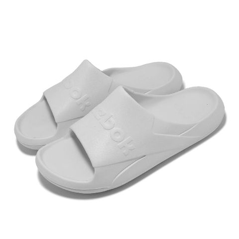 Reebok 銳跑 拖鞋 Clean Slide 男鞋 女鞋 灰 軟底 一體式 休閒 涼拖鞋 一字拖 100200313