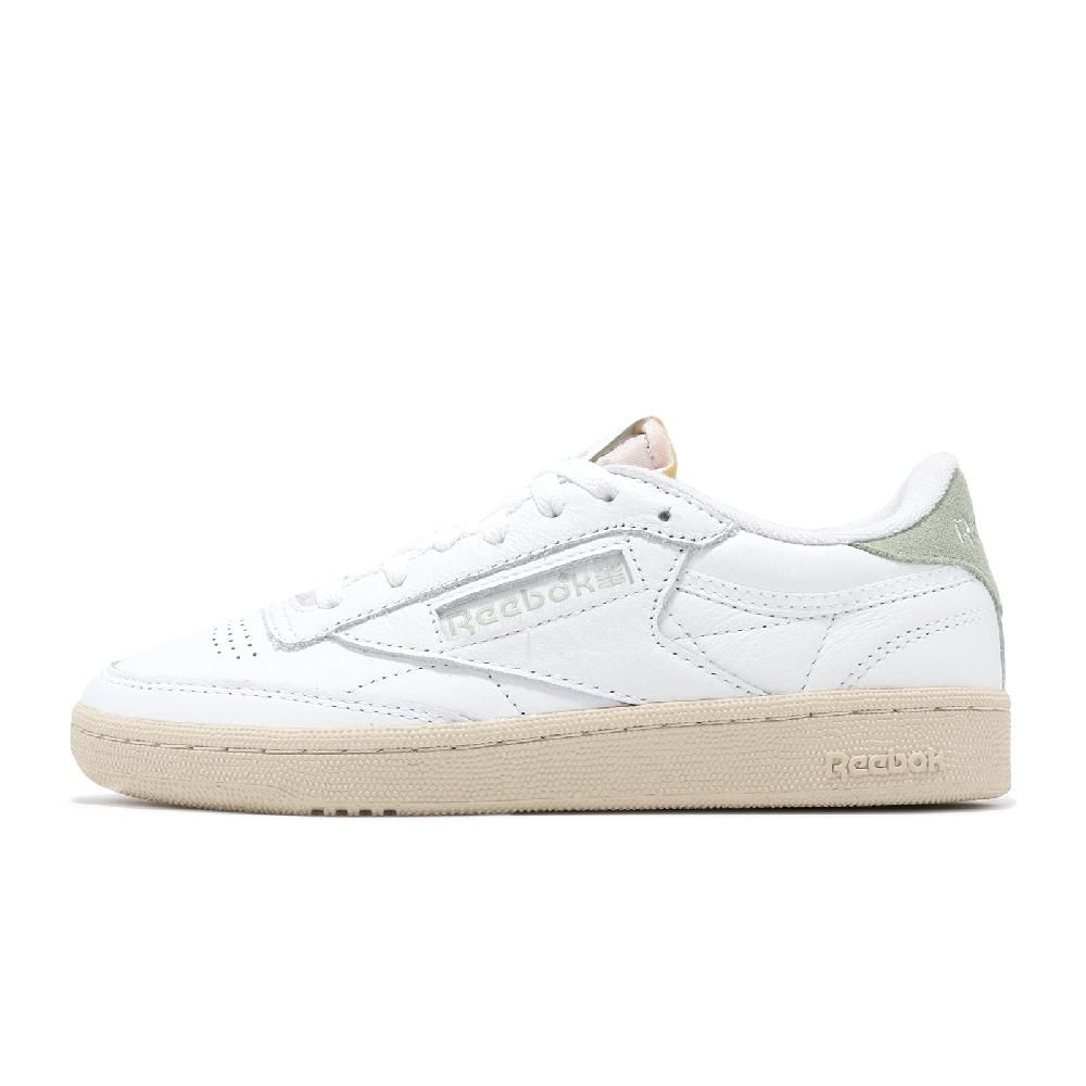 Reebok  銳跑 休閒鞋 Club C 85 Vintage 女鞋 白 綠 皮革 復古 小白鞋 100074232