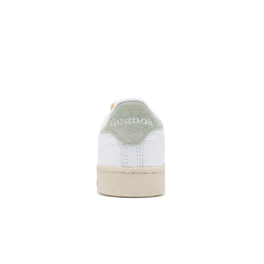 Reebok  銳跑 休閒鞋 Club C 85 Vintage 女鞋 白 綠 皮革 復古 小白鞋 100074232