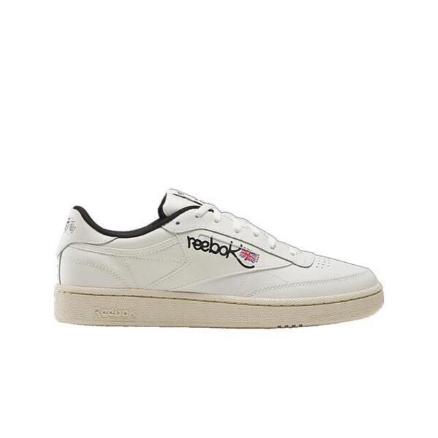 Reebok  Club C 85 [100074477] 男 休閒鞋 經典 復古 網球鞋 簡約 舒適 百搭 米白 黑