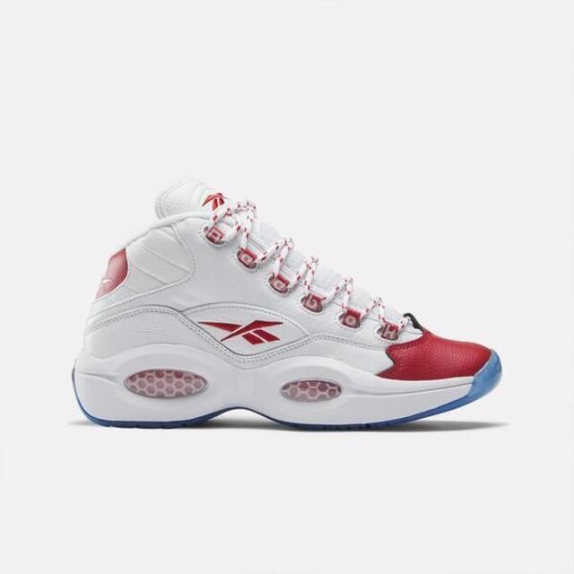 Reebok  Question Mid [100074721] 男 籃球鞋 運動 球鞋 艾佛森 避震 包覆 中筒 白紅藍