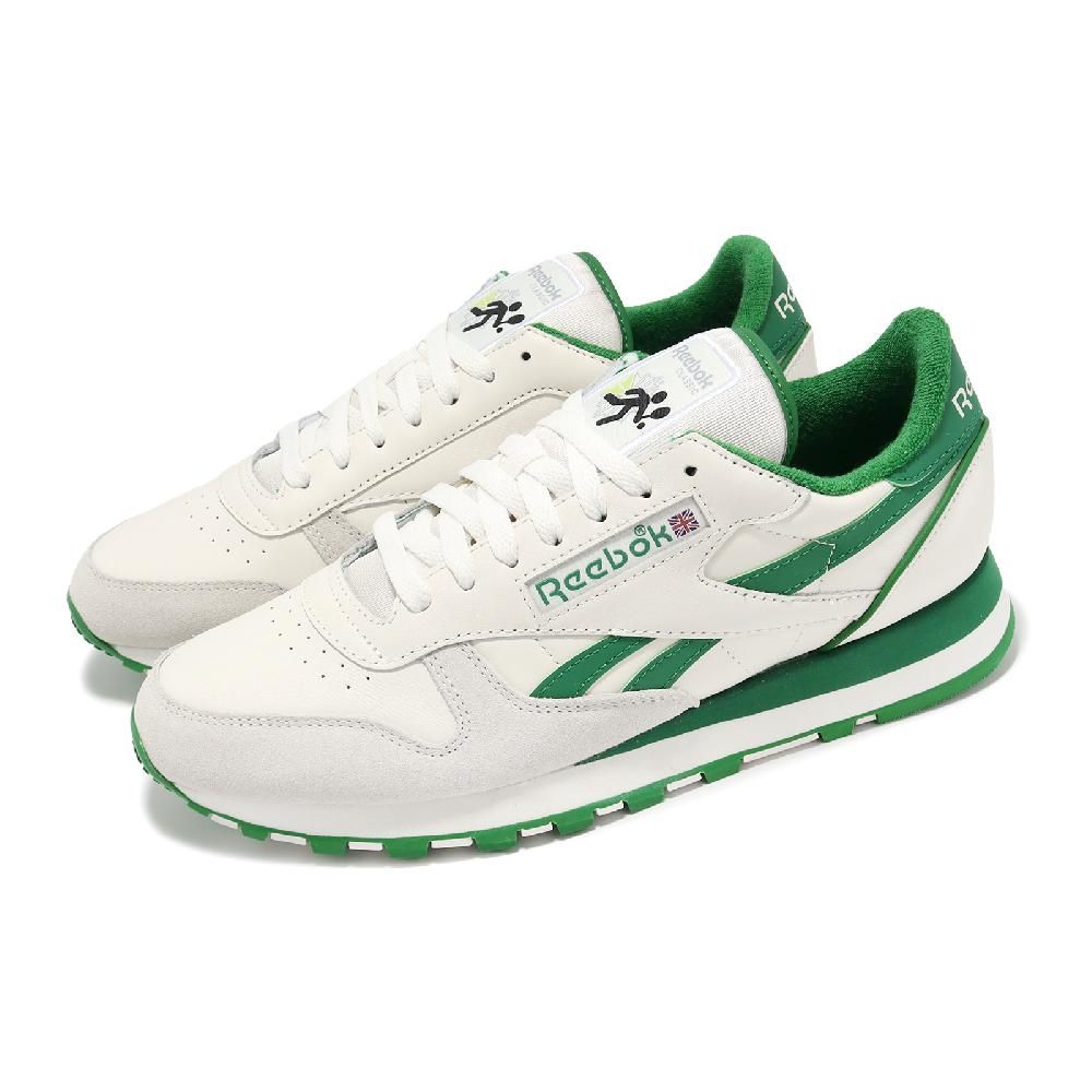 Reebok  銳跑 休閒鞋 Classic Leather 1983 Vintage 男鞋 白 綠 麂皮 皮革 低筒 100074340