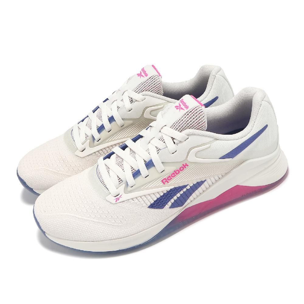 Reebok  銳跑 訓練鞋 Nano X4 女鞋 米白 藍 粉 支撐 緩衝 穩定 交叉訓練 運動鞋 100074188