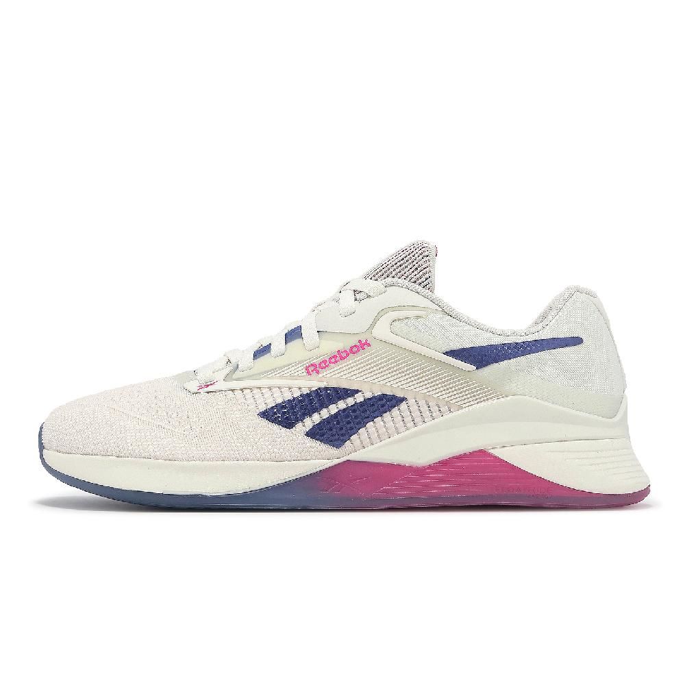 Reebok  銳跑 訓練鞋 Nano X4 女鞋 米白 藍 粉 支撐 緩衝 穩定 交叉訓練 運動鞋 100074188