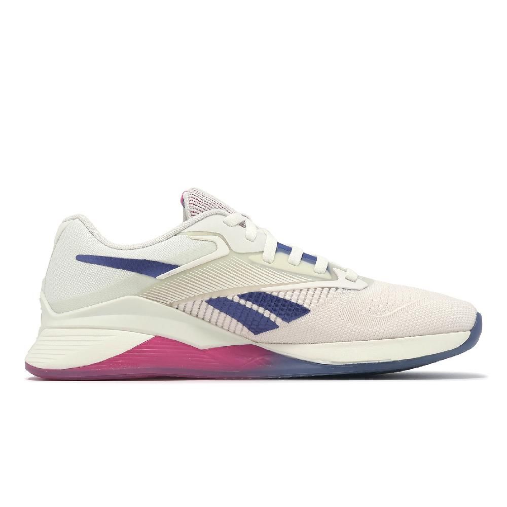 Reebok  銳跑 訓練鞋 Nano X4 女鞋 米白 藍 粉 支撐 緩衝 穩定 交叉訓練 運動鞋 100074188