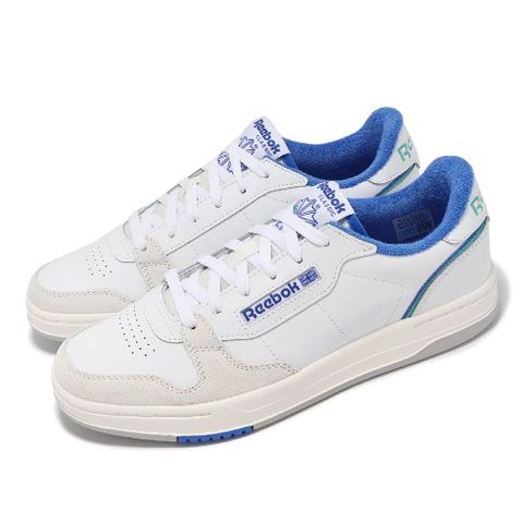 Reebok 銳跑 休閒鞋 Phase Court 男鞋 白 藍 皮革 麂皮 奶油底 復古 100201248