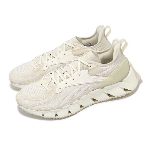 Reebok 銳跑 慢跑鞋 Zig Kinetica 3 男鞋 米白 尼龍 緩衝 支撐 運動鞋 100034217