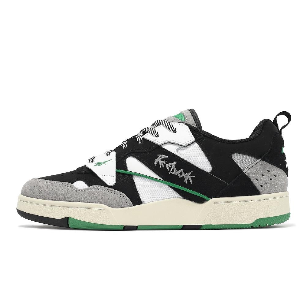 Reebok  銳跑 休閒鞋 BB 4000 II 96 男鞋 黑 綠 拼接 麂皮 復古籃球鞋 100201680