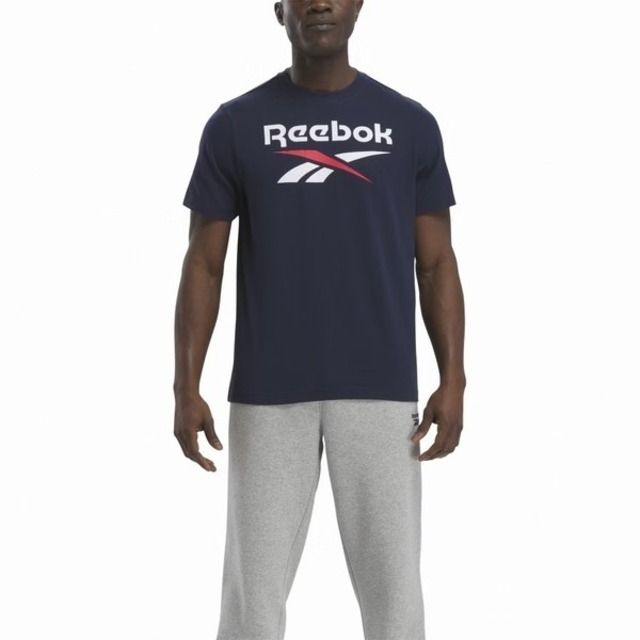 Reebok  Identity Big Logo Tee [100037051] 男 短袖上衣 T恤 深藍