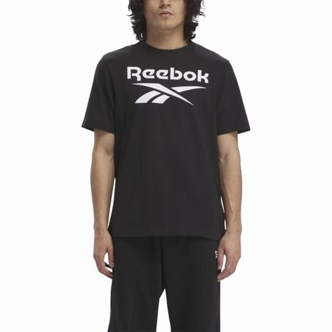 Reebok Identity Big Logo Tee [100034890] 男 短袖 上衣 T恤 黑