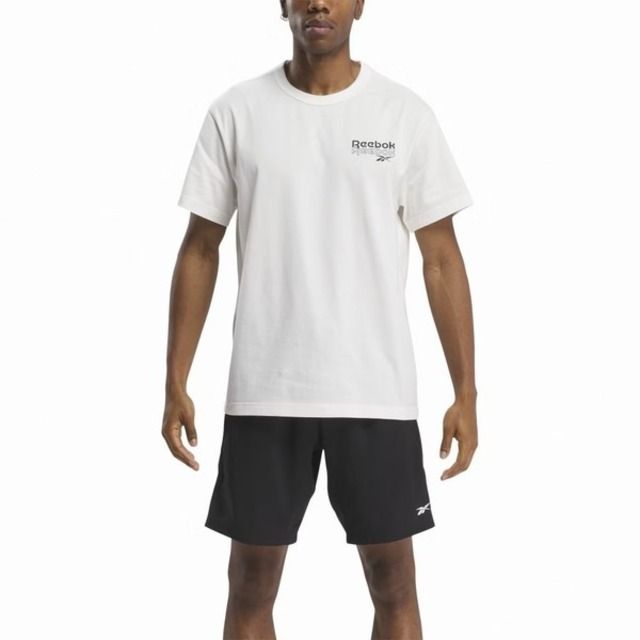 Reebok  Ri Prop Of Rbk Gfx Ss Tee [100203830] 男 短袖上衣 T恤 休閒 白