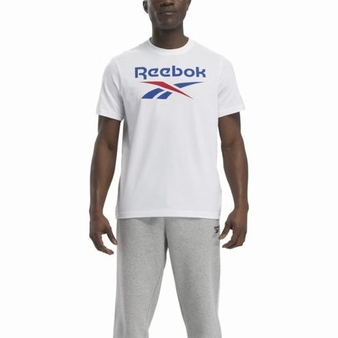 Reebok Identity Big Logo Tee [100037049] 男 短袖 上衣 T恤 白