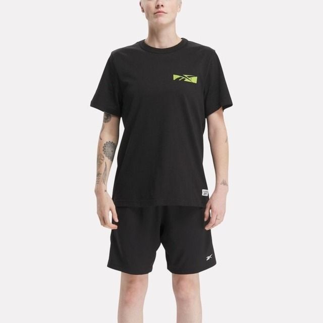 Reebok  Not A Spectator Tee [100204420] 男 T恤 舒適 純棉 黑黃