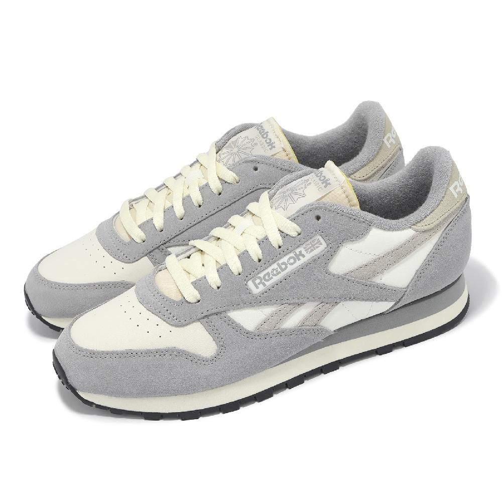Reebok Reebok 銳跑 休閒鞋 Classic Leather 男鞋 女鞋 灰 椰奶色 麂皮 復古 100201110