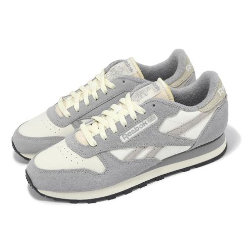 Reebok Reebok 銳跑 休閒鞋 Classic Leather 男鞋 女鞋 灰 椰奶色 麂皮 復古 100201110