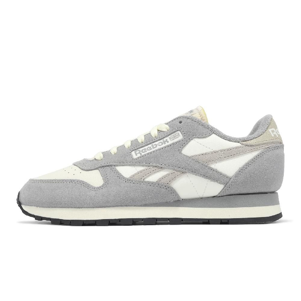Reebok Reebok 銳跑 休閒鞋 Classic Leather 男鞋 女鞋 灰 椰奶色 麂皮 復古 100201110