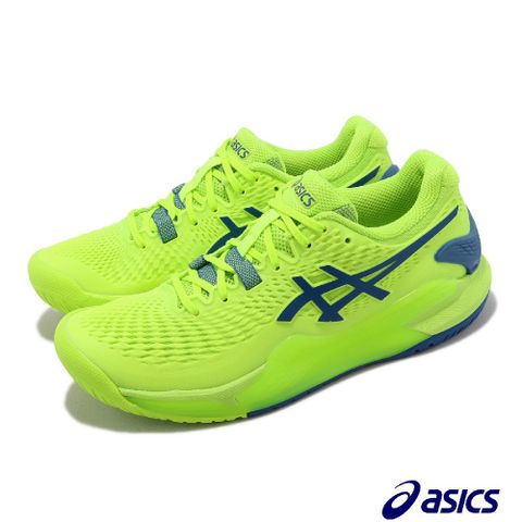 Asics 網球鞋 GEL-Resolution 9 女鞋 綠 藍 法網配色 緩衝 亞瑟士 1042A208300