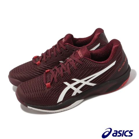Asics 亞瑟士 網球鞋 Solution Speed FF 2 男鞋 紅 白 速度型 緩衝 運動鞋 1041A182602