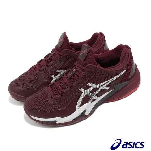 Asics 亞瑟士 網球鞋 Court FF 3 男鞋 紅 白 襪套式 運動鞋 抗扭 全能型 1041A370600