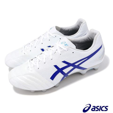 Asics 亞瑟士 足球鞋 DS Light Advance 2E 男鞋 寬楦 白 藍 皮革 亞瑟膠 運動鞋 1103A098100