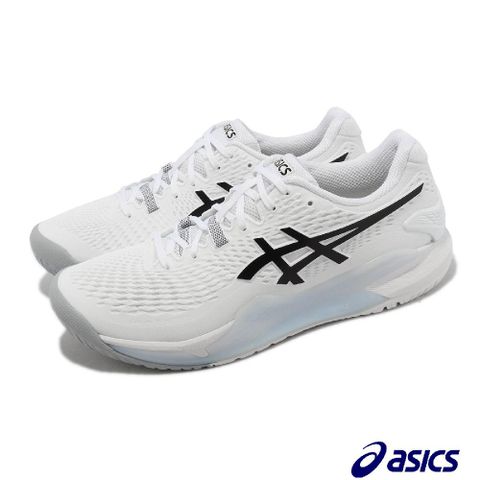 Asics 亞瑟士 網球鞋 GEL-Resolution 9 男鞋 白 黑 亞瑟膠 緩震 耐磨 運動鞋 1041A330100