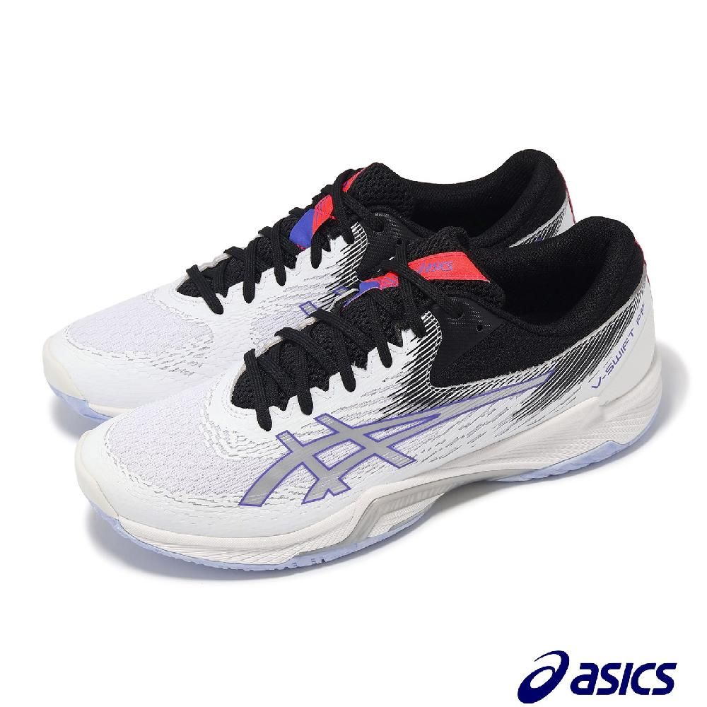 Asics 亞瑟士   排球鞋 V-Swift FF 4 男鞋 女鞋 白 純銀 亞瑟膠 室內運動 羽排鞋 運動鞋 1053A066100