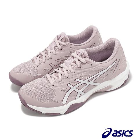 Asics 亞瑟士 排球鞋 GEL-Rocket 11 女鞋 玫瑰 白 抓地 室內運動 羽排鞋 1072A093700