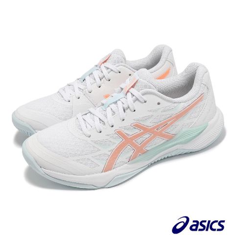 Asics 亞瑟士 排球鞋 GEL-Tactic 12 女鞋 白 橘 吸震 室內運動 羽排鞋 1072A092102