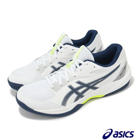 Asics 亞瑟士 排球鞋 GEL-Task 4 男鞋 白 藍 緩衝 支撐 室內運動 羽排鞋 1071A103100