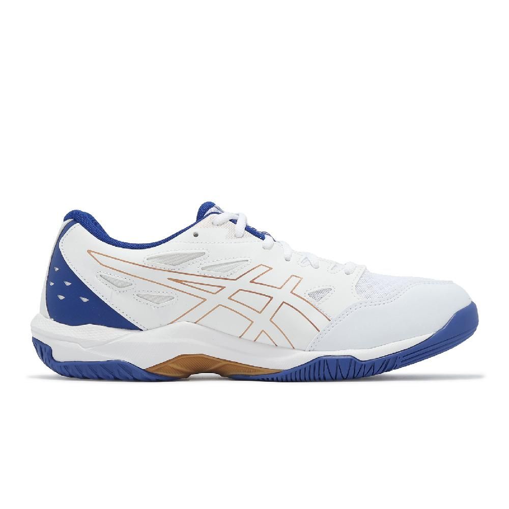 Asics 亞瑟士 Asics 亞瑟士 排球鞋 GEL-Rocket 11 2E 寬楦 男鞋 女鞋 白 藍 室內運動鞋 緩震  1073A077100