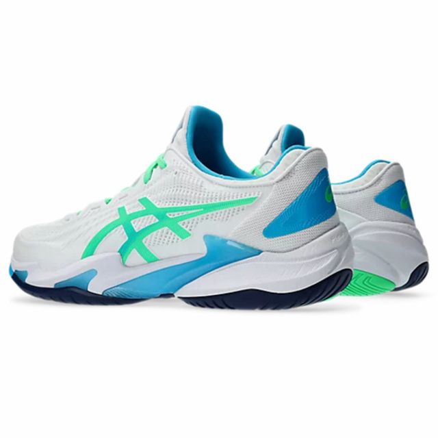 Asics 亞瑟士 Asics Court Ff 3 [1041A370-103] 男 網球鞋 抗扭 緩衝 側滑穩定 襪套式 白 綠藍